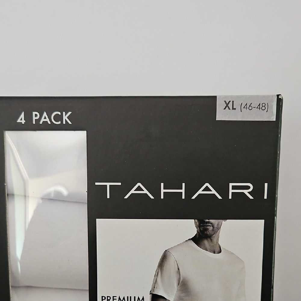 Tahari Premium Cotton Blend Crew T-Shirts 4 Pack - Picture 2 of 4